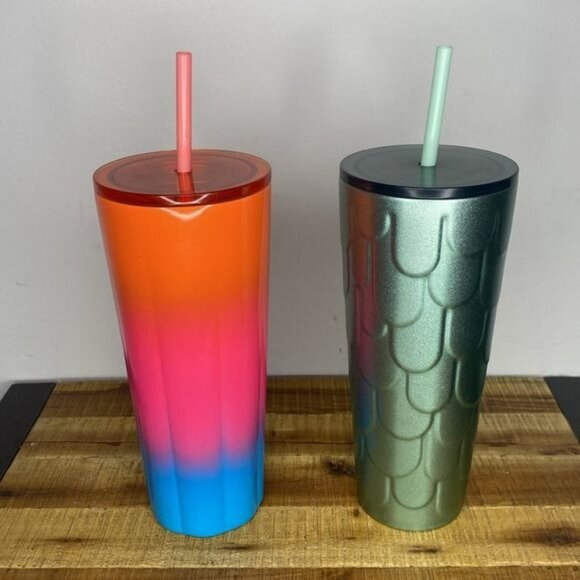 Lot of 9 Starbucks 24 oz Tumblers - Picture 10 of 11